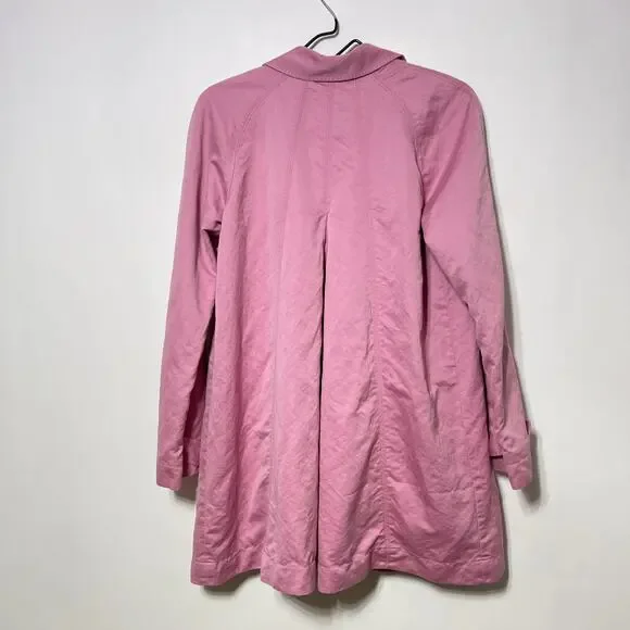 J. Jill Lightweight Jacket Womens Small Dusty Pink Linen Blend Lined Spring Coat - Picture 5 of 11